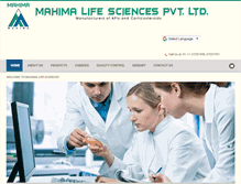 Tablet Screenshot of mahimalife.com